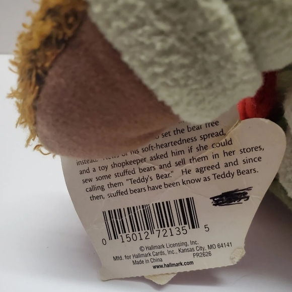 Hallmark Teddy Mittens 100th Anniversary Teddy Bear Plush Bear Doll W Hang Tag - Picture 6 of 9